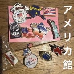 大阪関西万博 アメリカ館 ピンバッジ - メルカリ
