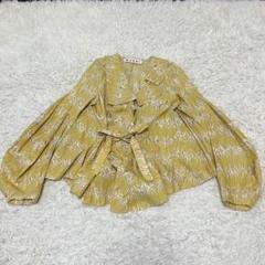 MARNIマルニ　ブラウス　花柄　イエロー　長袖