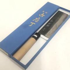 川越 町勘 　本水牛柄　中厚　黒打菜切　180㎜　包丁　　OJ35 川越 町勘 本水牛柄 中厚 黒打菜切 180㎜ 包丁 OJ35 - メルカリ
