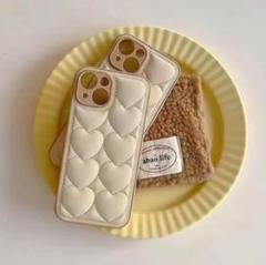 iPhone16Pro ケース ハートキルティング iPhoneケース