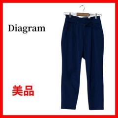 Diagram　ダイアグラム　スラックス　腰ベルト　ブルー　日本製　B311