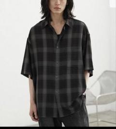 【1993studio】24FW★ Ombre Check Western Hood Shirt 1993studio】24FW☆ Ombre Check Western Hood Shirt