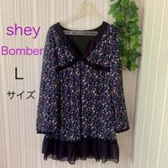 shey Bomber 花柄チュニックワンピース Lサイズ