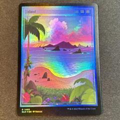 Foil】《島/Island》(ICE版アリーナFoilランド)[ARENA] 土地