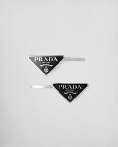 ♡PRADA♡メタルヘアピン♡パールグレー♡ パールグレー メタル ヘアピン | PRADA