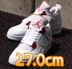 NIKE AIR JORDAN 4 RETRO orange metallic