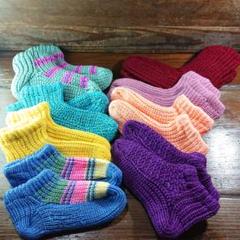 あったか 冷えとり ハンドメイド 手編み アクリル毛糸