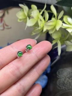 贅沢品‼️超美品❣️ミャンマー産A貨翡翠高氷満S925ミニ貔貅