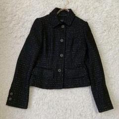 EPOCA ジャケット ブラック 40 リボン フォーマル ラメ キレイめ