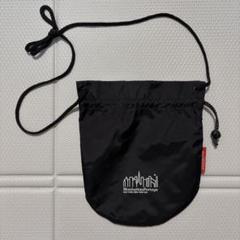 【美品】Manhattan Portage サコッシュ　巾着　ブラック