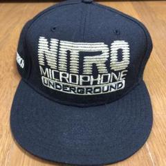Nitraid　キャップ　NITROMICROPHONE UNDERGROUND NITRAID レザー ベースボールキャップ 本革 限定品 60.6cm 60