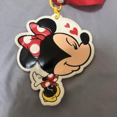 ミニーマウス ハート型ストラップ パスケース　東京ディズニーリゾート