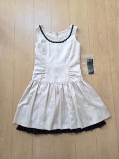 新品 LEST ROSE パーティドレス ノースリーブ ウエストリボン
