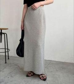 低身長サイズあり】マキシIラインスカート（スカート