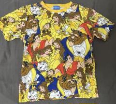 ディズニー　総柄　Tシャツ　美女と野獣　ベル