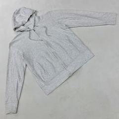 UNIQLO AIRism パーカー ジップアップ ライトグレー 吸汗速乾