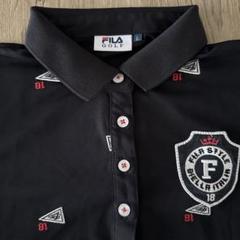 美品さ◇FILA ゴルフ ポロシャツ Lサイズ ブラックのサムネイル