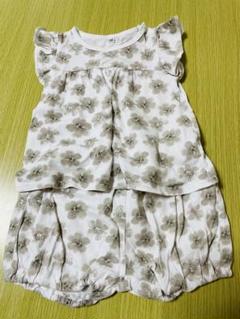 しまむら 花柄 セットアップ100センチ