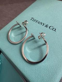廃盤レアTiffany & Co. Tワイヤー フープピアス シルバー - メルカリ
