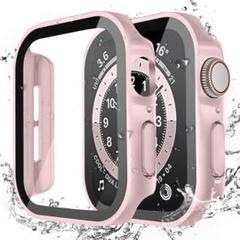 Apple Watch ケース44mm ピンク 防水ケース 一体型新デザイン