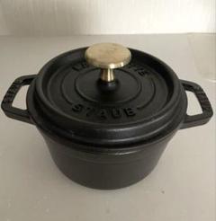 STAUB 鋳鉄 両手鍋 16 cm 黒 staub ストウブ Wa-NABE S 16cm ブラック 40501-000 両手 鋳物