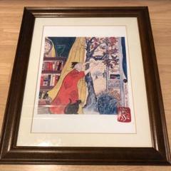 値下げ　フジ子・ヘミング　アート 絵画　餌撒き　ポストカードおまけ付き 値下げ フジ子・ヘミング アート 絵画 餌撒き ポストカード