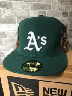 MLBオークランドアスレチックスNEWERAアーティストコラボキャップ1/2OV MLBオークランドアスレチックスNEWERAアーティストコラボ
