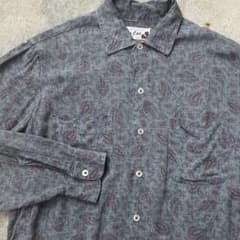 60s 50s レーヨンシャツ ヴィンテージシャツ 総柄シャツ レア G275