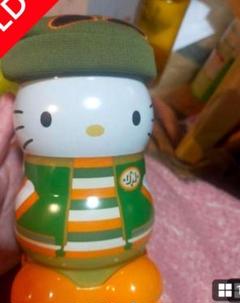 ハローキティ ダニエル缶　帽子シール付き