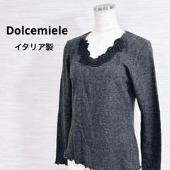 ★Dolcemiele セーター L イタリア製 レース ウール混 迅速発送