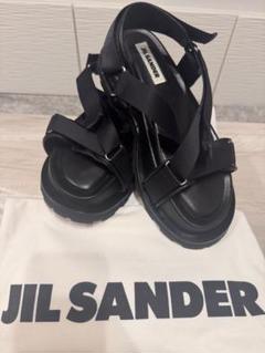 JIL SANDER ジルサンダー　レザーサンダル　パデット　サイズ41 美品】 JIL SANDER / ジルサンダー | LEATHER SANDAL 編み込み