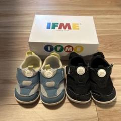 IFME イフミー patto ウォーター　スニーカー13.0 ブラック 水色系