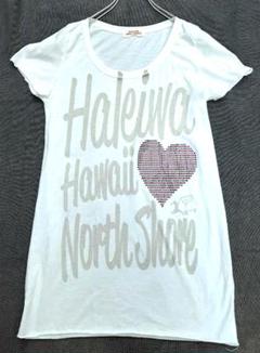 HALEIWA HAPPY MARKET 綿半袖Tシャツ　F　レディース