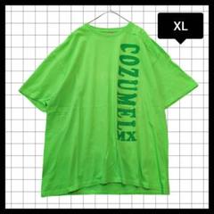 アメリカ古着　US古着　輸入古着　地名　メキシコ　コスメル　半袖Tシャツ　黄緑