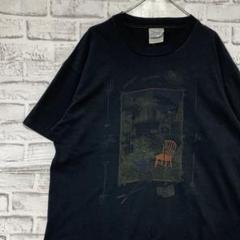 USA製90sヴィンテージTシャツ！シングルステッチ　ブラック半袖古着L721