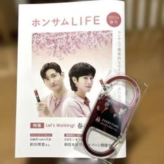 東方神起正官庄ザクロホンサム懸賞当選品卓上時計＋ZONEクリアカード、缶バッジ 東方神起正官庄ザクロホンサム懸賞当選品卓上時計＋ZONEクリア