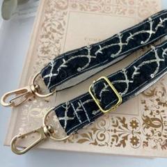 スマホショルダーストラップ／バッグ／インド刺繍リボン／ハンドメイド