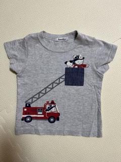 familiar 100cm 消防車 Tシャツ