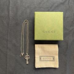 GUCCI グッチ ダブルG キーペンダント ネックレス 鍵 カギ 627757