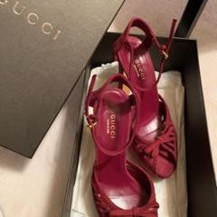 サンダル グッチ GUCCI ヒール ミュール ハイヒール ベルベット