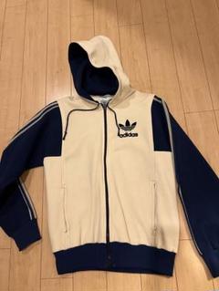 本物の vintage 1970s〜80s メルカリ - EURO古着ジップパーカー adidas トップス
