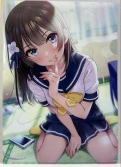 カノジョの妹とキスをした　佐藤時雨　A4クリアファイル　メロンブックス特典