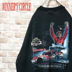 ☆レーシングTシャツ☆ WINNER'S CIRCLE☆プリント☆ブラック☆