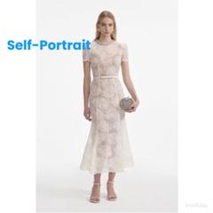 ❇️Selfportrait正規24春夏新作セルフポートレートブルー花柄ドレス ❇️Selfportrait正規24春夏新作セルフポートレートブルー花柄ドレス