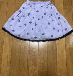 アナスイミニ　小花刺繍インナーパンツ付きスカパン　130 ボトムス・スパッツ