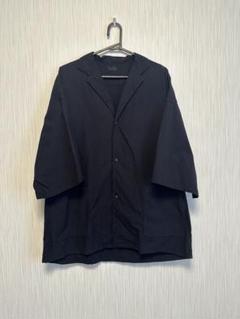 muji labo撥水 リバーシブルシャツジャケット black S-M 無印良品 ( MUJI Labo )の撥水リバーシブルシャツジャケットが