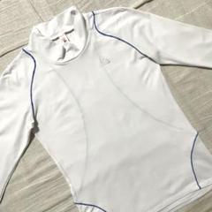 ●ルコックスポルティフ●モックネックシャツ ホワイト M 白 長袖 ゴルフ