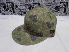 New Era 59FIFTY 迷彩キャップ 日本国旗パッチ