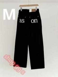 as'on ブラック パンツ Mサイズ