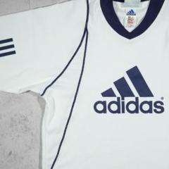 old adidas　ゲームシャツ　万国旗タグ　アームライン　ユニフォーム adidas - old adidas ゲームシャツ 万国旗タグ アームライン